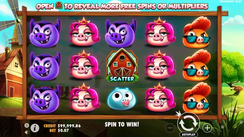 7 Piggies Pragmatic Play &mdash; fruit-reel 3x5 con RTP 96,00% en Chipy