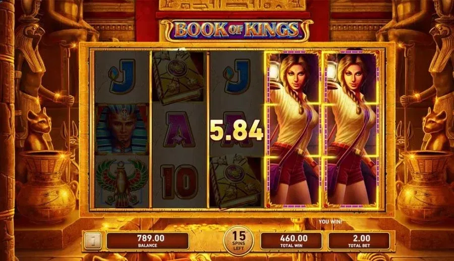 Book of Kings Playtech &mdash; book-of con expanding symbol y RTP 95,03% en Chipy